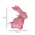 thumbnail image 6 of Naierhg Easter Decoration Cloth Bunny Ornament Adorable Appearance Bright Color Super Soft Holiday Party Rabbit Toy DIY Craft Supplies Pink 1, 6 of 8