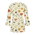 thumbnail image 5 of Womens Blouses Long Sleeve Shirt Women Casual Fashion Solid Color Button T-Shirt Long Sleeves One Shoulder Top Blouse Tops Blue-11 XXL, 5 of 5