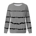 thumbnail image 6 of NOLDARES Women's Casual Crew Neck Sweatshirt Loose Soft Long Sleeve Pullover Tops(Z1-Grey,XXL), 6 of 6