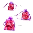thumbnail image 5 of 100pcs/lot 5*7cm organza bag Christmas wedding gift bag jewelry packing Display jewelry bag&pouch favor bags 23 colors optional hyacinth, 5 of 6