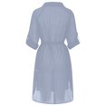 thumbnail image 4 of Ailaofu Womens Beachwear Cover Up, Long Sleeve Button Down Beach Shirt, 4 of 6