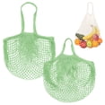 thumbnail image 1 of Uxcell 2-Pack Bolsa de Malla de Algodón, Bolsas de Compras Reutilizables Lavables [Aguacate, Asa Larga y Corta], 1 of 1