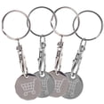 thumbnail image 7 of Mizh 4pcs Shopping Trolley Tokens Keychain Pendants Trolley Cart Token Metal Keyring Ornaments, 7 of 7