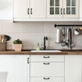 thumbnail image 6 of Katieovy 6 Pack Cabinet Handles,3-3/4 inch Hole Center Kitchen Drawer Pulls, Sturdy Big Square Base Dresser Pulls Metal Cabinet Pulls, 6 of 8