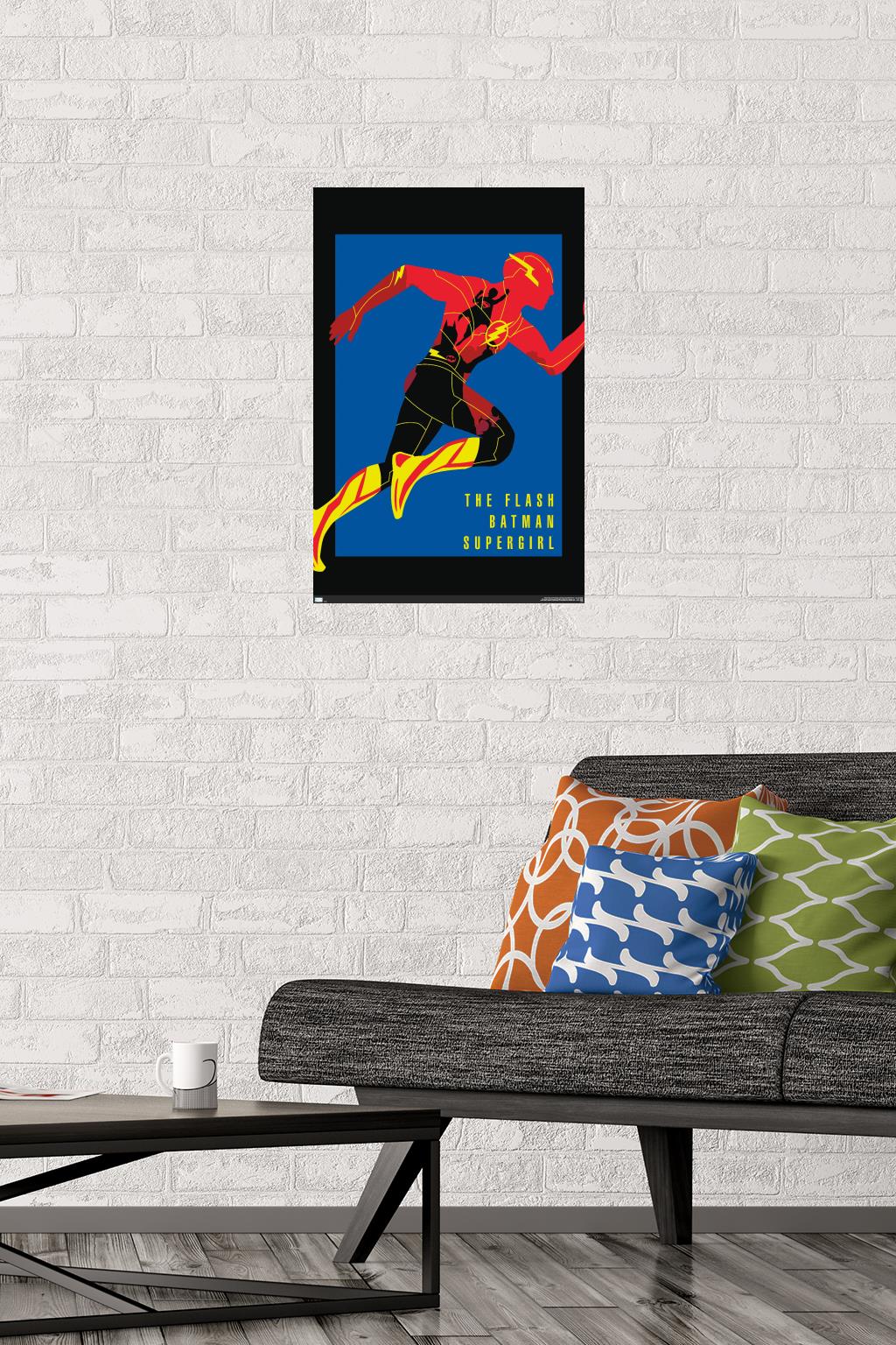 DC Comics Movie The Flash - Heroes Wall Poster, 14.725" x 22.375"