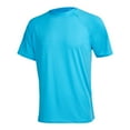 thumbnail image 2 of Caqnni Men's Tall Cotton Short Sleeve T Shirts, Breathable & Moisture Wicking (Blue,S), 2 of 4
