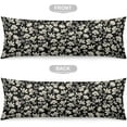 thumbnail image 3 of Vintage Flowers Body Pillow Cover 20"x54" Pillow Case Cute Old White Contrast Floral Long Pillow Cases Protector with Zipper Daisy Flower Decorative Bedding Pillowcase Rectangle Cushion Covers for Bed, 3 of 5