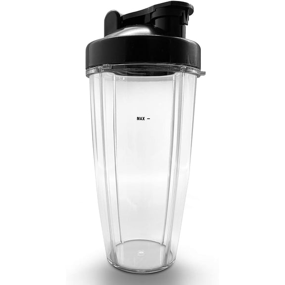 24 Oz Large Blend Cup - Replacement Parts Clear Tritan Blend Container with Sip and Seal Lid, Works with NutriChef model: NCBL1000 - NutriChef PRTNCBL1000LBC