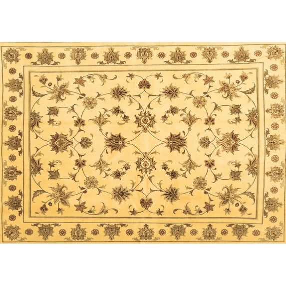 Ahgly Company Indoor Rectangle Persian Brown Traditional Area Rugs, 4' x 6'