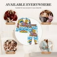 thumbnail image 5 of Goofa Rainbow Animals on Noah's Ark Printed Women’s 2 Piece Pajama Set Super,Pajamas Women's Long Sleeve Sleepwear Soft Button Down Loungewear Pjs Lounge Set Nightwear-X-Large, 5 of 9