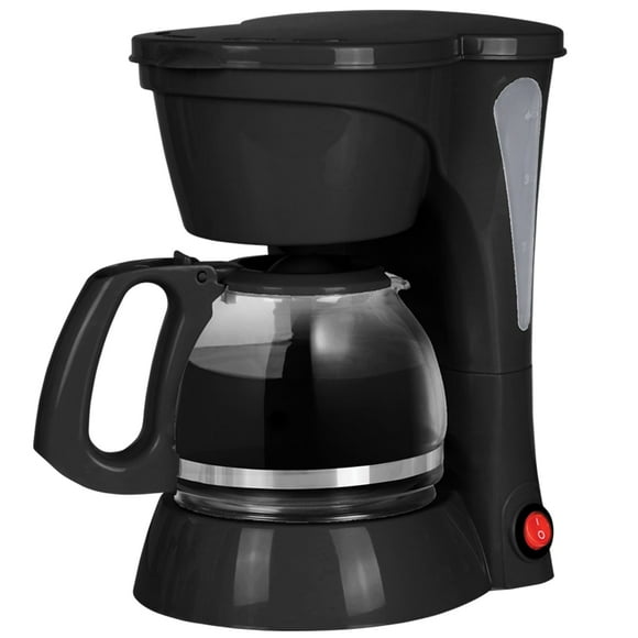 Hauz - 4 Cup Coffee Maker, Compact Design, Reusable Filter, Black
