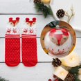 thumbnail image 2 of OJJCXA Womens Socks Breathable Casual Thickened Coral Velvet Acrylic Festive Birthday Christmas Socks, 2 of 3