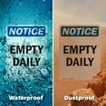 thumbnail image 6 of (2 Pack) Empty Daily OSHA Notice Sign 18 Inch X 24 Inch Plastic Sign, Weather Resistant, UV Protected for Workplace, Business, and Construction Site, Made in the USA, 6 of 8