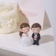 thumbnail image 5 of Guardurnaity Boda novia novio estatuilla resina ceremonia romántica parejas matrimonio Toppers hogar escritorio decoración ornamento regalos Ropa, zapatos y accesorios Miscelánea, 5 of 6
