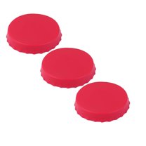ZOURIH 3 PCS Silicone Soda Can Lids,BPA-Free Reusable Silicone Can Covers, Can Stopper or Protector for Soda,Beer, Drink, Juice, Coke, Beverage, Can Lid, Cover or Protector Quasi Beverage Cans,Pink