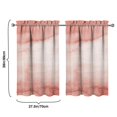 thumbnail image 4 of Abstract Oil Paiting Watercolor Kitchen Curtains - Vintage Tier Cafe Curtains for Bathroom Living RV Rod Pocket Window Drapes 36 Inch 2 Panels Set 28"x36" Window Treatment Tiers, 4 of 4