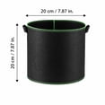thumbnail image 3 of Container Gardening Supply, 2 Gallon Plant Grow Bags, 8X8 Inch Garden Beds Outdoor for Vegetables, Dual Side Handle Fabric Garden Planter Bag, Green Edge 2 Pack? No, Single Unit, 3 of 6