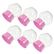 Hemoton  6 Pcs Jar Decorative Water Globe Christmas Snow Globes Child Pink