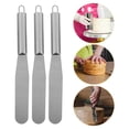thumbnail image 2 of 4 espátulas rectas para glaseado de pasteles: Espátulas para decorar pasteles - Raspador profesional de acero inoxidable para panadería, 2 of 3