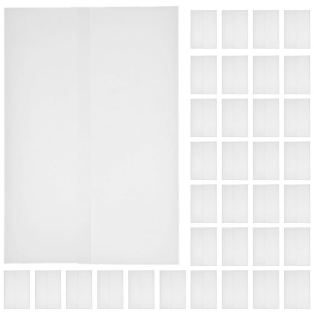 Tarjeta de invitación de 50 piezas de invitación Tarjetas de chaquetas sobres en blanco sobres translúcidos sobres