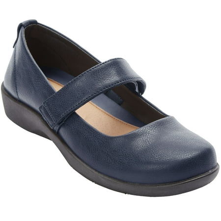 

Comfortview Women s Wide Width The Carla Mary Jane Flat Mary Jane Shoes