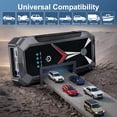 thumbnail image 6 of Panpaddle 4000A Portable Car Jump Starter, 37000mWH Power Bank with 4 Modes LED Light & Compass, Jump Box for 12V Gas/Diesel Engines, Black, 6 of 10