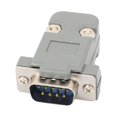thumbnail image 1 of Unique Bargains DB9 9-Pin 2 Rows Male Converter Connector Adapter w Plastic Housing Assembly, 1 of 3