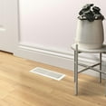 thumbnail image 5 of Imperial 3" x 10" White Louvered Steel Floor Register, 1-pk, 5 of 5