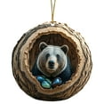 thumbnail image 1 of Animal Christmas Ornament Christmas Tree Animal Pattern 2D Acrylic Ornament Animal Decoration Seasonal Decor for Christmas Tree Christmas Decor Keepsake Gifts Animal Lovers, 1 of 9