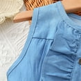 thumbnail image 7 of Toddler Baby Girl Outfits Summer Casual Dresses Sleeveless Baby Denim Sundress Jeans Dress for Girl Clothes, 7 of 7