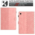 thumbnail image 4 of Decase Fashion Embossed Tablet Case for Samsung Galaxy Tab A9 8.7 inch 2024 Case, PU Leather Folio Magnetic Cover Card Holder with Pen Holder,Pink, 4 of 8