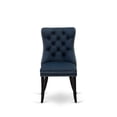 thumbnail image 4 of Luxe by East West Furniture 7 Piece Dining Table Set Includes 48" Round Table In Navy Blue Color, 4 of 7