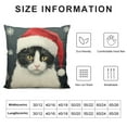 thumbnail image 5 of HENGT  Cat Pillow Covers cat Throw Pillow,Cat Pillow Cases, cat Pillow Cover,Cat Gifts for Cat Lovers,cat Christmas Pillows,Christmas cat Decorations, 5 of 5