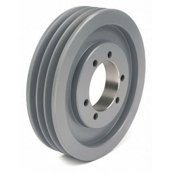 Manufacturer Varies V-Belt Pulley,Detachable,3Groove,6.5"OD 3V653