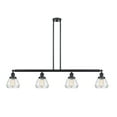 thumbnail image 3 of Innovations Lighting 214-S Fulton Fulton 4 Light 51" Wide Linear Chandelier - Nickel, 3 of 7