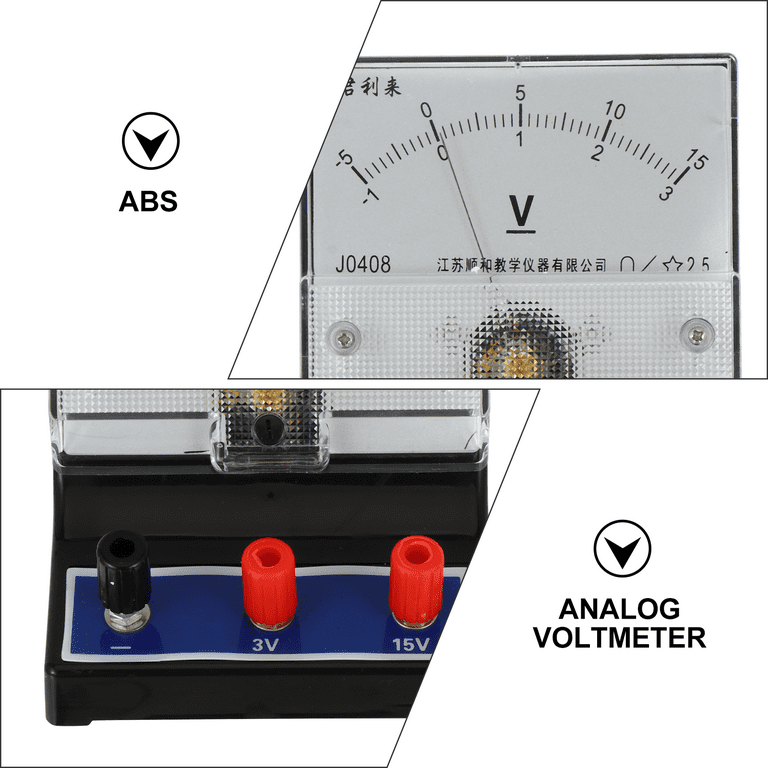 1Pc Analog Voltmeter DC Voltage Meter Voltage Measuring Tool Teaching  Apparatus 