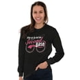 thumbnail image 3 of Step Up To Bat For Second Base Women's Long Sleeve T Shirt Brisco Brands X, 3 of 6