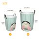 thumbnail image 3 of Fotbe White Bunny Bottom And Easter Eggs Cesto de Ropa con Asas, Cesto Impermeable de Gran Capacidad, Bolsa de Lavado para Dormitorio, Cesto de Ropa con Ruedas y Asas-Medium, 3 of 6