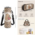thumbnail image 7 of Jeiento Capybara 17 Inch Kids Backpack Set with Lunch Bag 4-Piece Pencil Case Water Bottle Holder Leopard Print Lightweight Durable Large Capacity for Boys Girls Elementary Middle School, 7 of 7