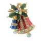 thumbnail image 3 of Collar con colgante de broche de Navidad con sombrero Noel de cristal en tono plateado / dorado para mujer Salvador Broche de navidad, 3 of 6