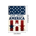 thumbnail image 4 of AMHNF God Bless America Patriotic Flag With Stars And Stripes Design For Home Outdoor Garden Yard Decor 12x18 inch, 4 of 5