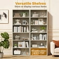 thumbnail image 6 of Homall 6-Shelf Standing Bookcase, Sturdy Storage for Home Office, Living Room,Beige, 6 of 7