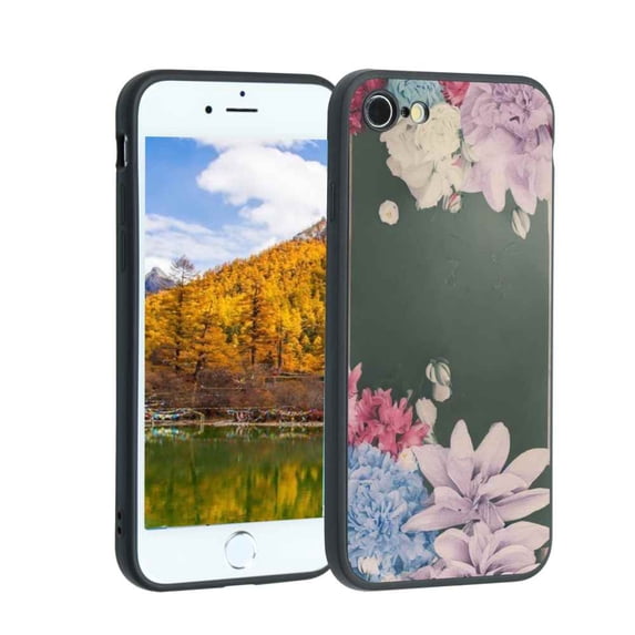 Flowers-s-339 Phone Case, Degined for iPhone 8 Case Men Women, Flexible Silicone Shockproof Case for iPhone 8