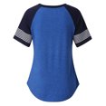 thumbnail image 6 of IROINNID Women's Casual Color Matching Loose Round Neck Short Sleeve Women Tops, 6 of 8