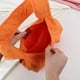 thumbnail image 4 of Bolso de lona para axila, bolso fruncido elegante de color sólido con cordón, bolso para axila para niñas, 4 of 9