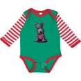 thumbnail image 3 of Inktastic Scottie Dog in Plaid Boys or Girls Long Sleeve Baby Bodysuit, 3 of 5