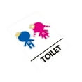 thumbnail image 5 of LOVIVER Boys Girls Toilet Signs Stick Decals Modern Decor Signboard Toilet Door Sign Creative Sticker Washroom Sign for Nursery School Universal, 5 of 8