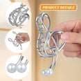 thumbnail image 3 of OULII Musical Note Hair Clips Metal Hair Claw Clip Secure Hold for Concerts 1Pcs, 3 of 8