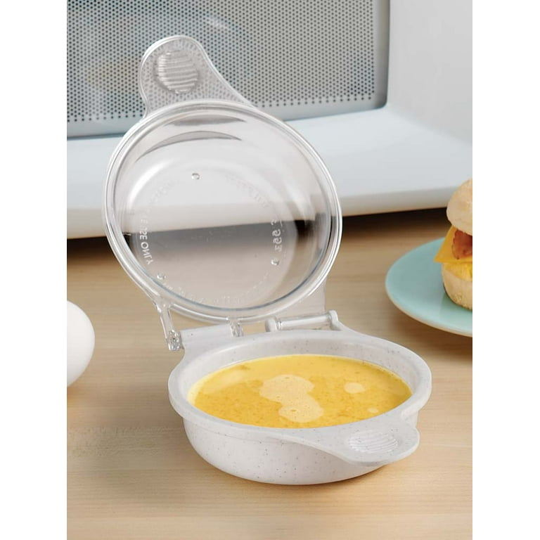 Easy Microwave Egg Muffin Cooker for a Quick and Healthy Breakfast Sandwich  – 6.5” x 4.75” x 2” 