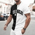 thumbnail image 2 of kpoplk Men Casual Basic Soft Active Sports Short Raglan Sleeve Baseball T-Shirt(White,XL), 2 of 6